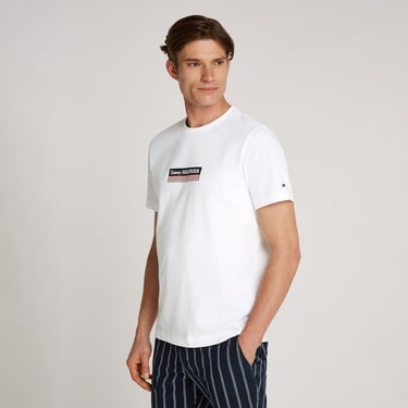  Tommy Hilfiger Box Erkek Beyaz T-Shirt