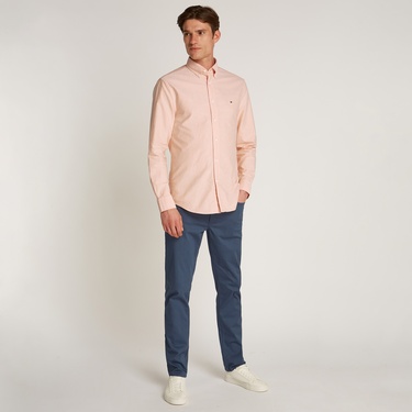  Tommy Hilfiger Solid Heritage Oxford Erkek Turuncu Gömlek