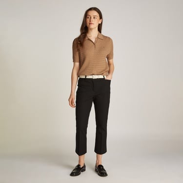  Tommy Hilfiger Co Cable Fine Gg Kadın Haki Kazak