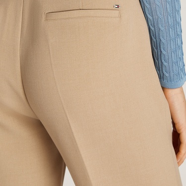  Tommy Hilfiger Punto Slim Straight Kadın Bej Pantolon