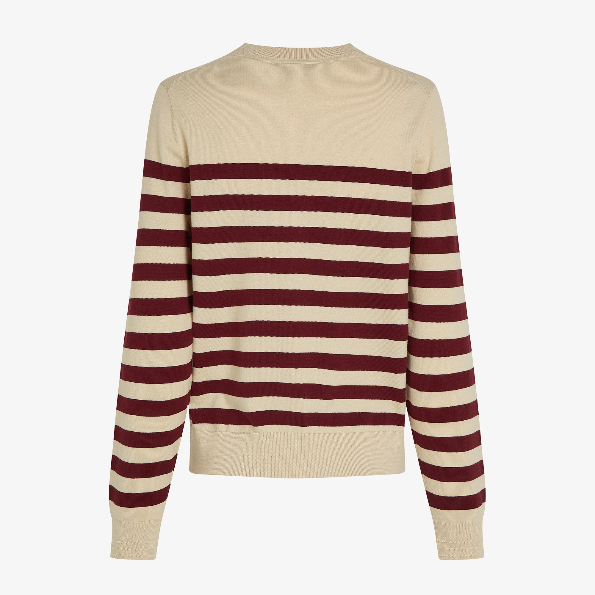 Tommy Hilfiger Co Jersey Stitch C-Nk Cardi Kadın Beyaz Kazak