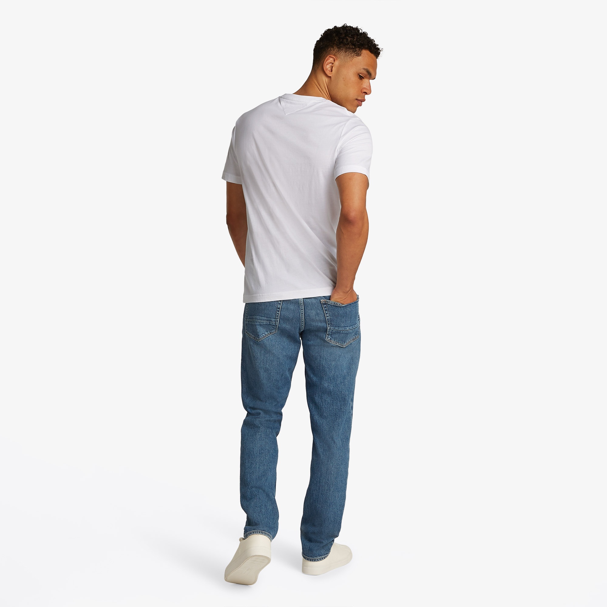 Tommy Hilfiger Chest Insert Erkek Beyaz T-Shirt