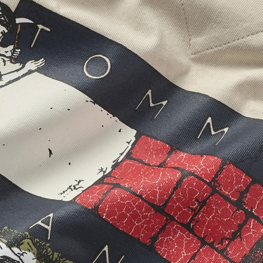  Tommy Jeans Relax Novelty Erkek Bej T-Shirt