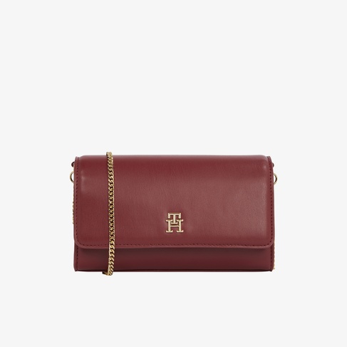  Tommy Hilfiger Eternity Chain Crossover Kadın Mor El Çantası