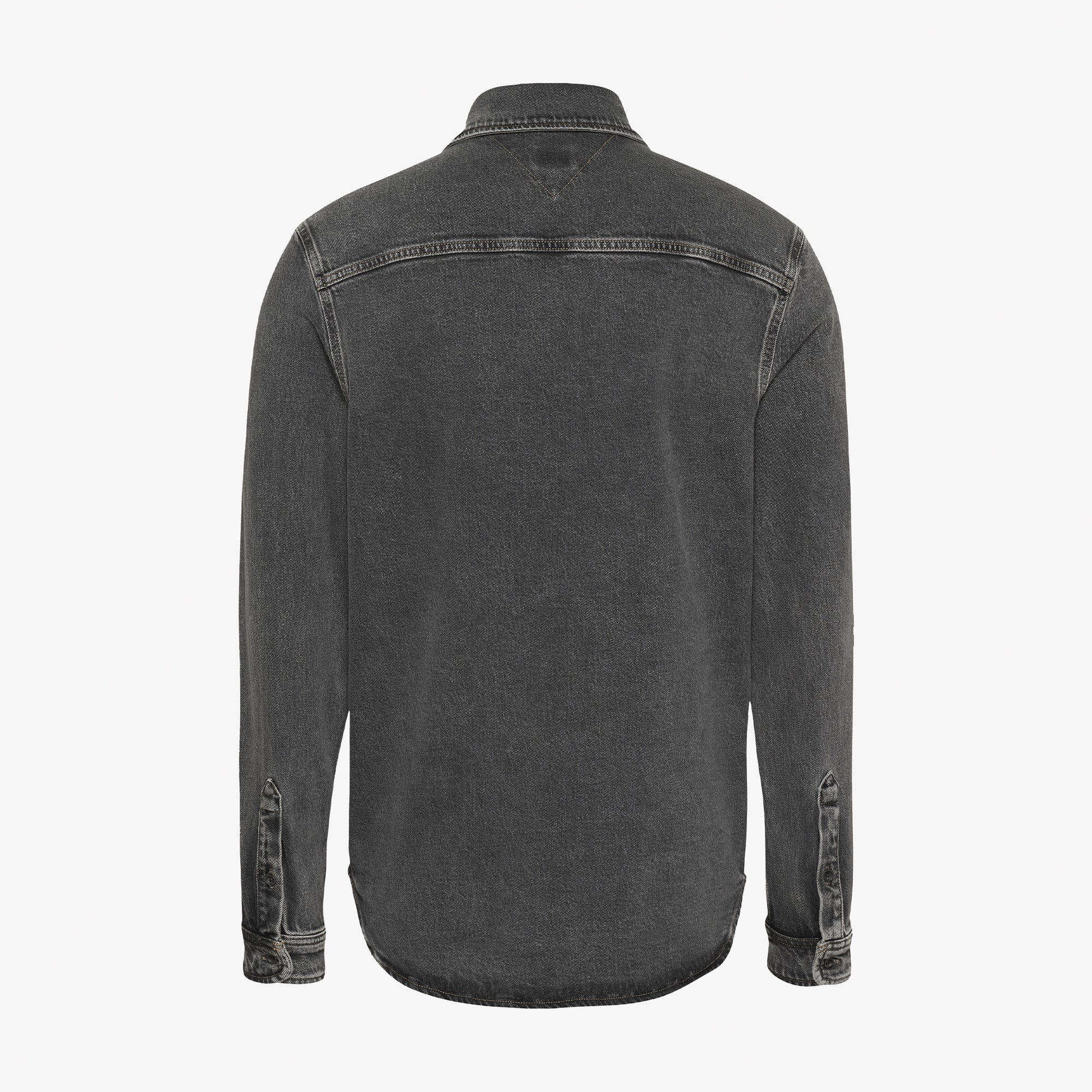 Tommy Jeans Regular Fit Overshirt Erkek Siyah Gömlek