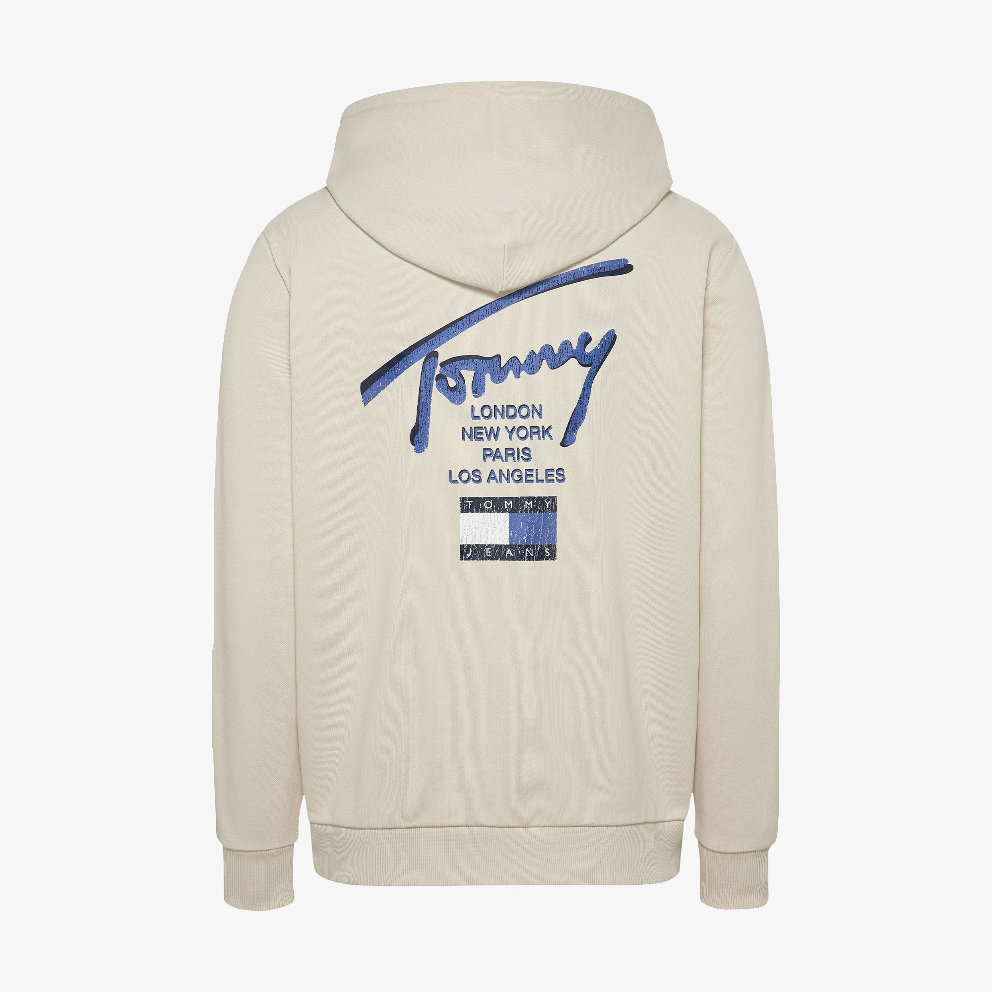 Tommy Jeans Reg Sig Twist Zipthru Ext Erkek Bej Sweatshirt