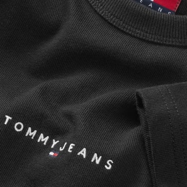  Tommy Hilfiger Linear Erkek Siyah T-Shirt