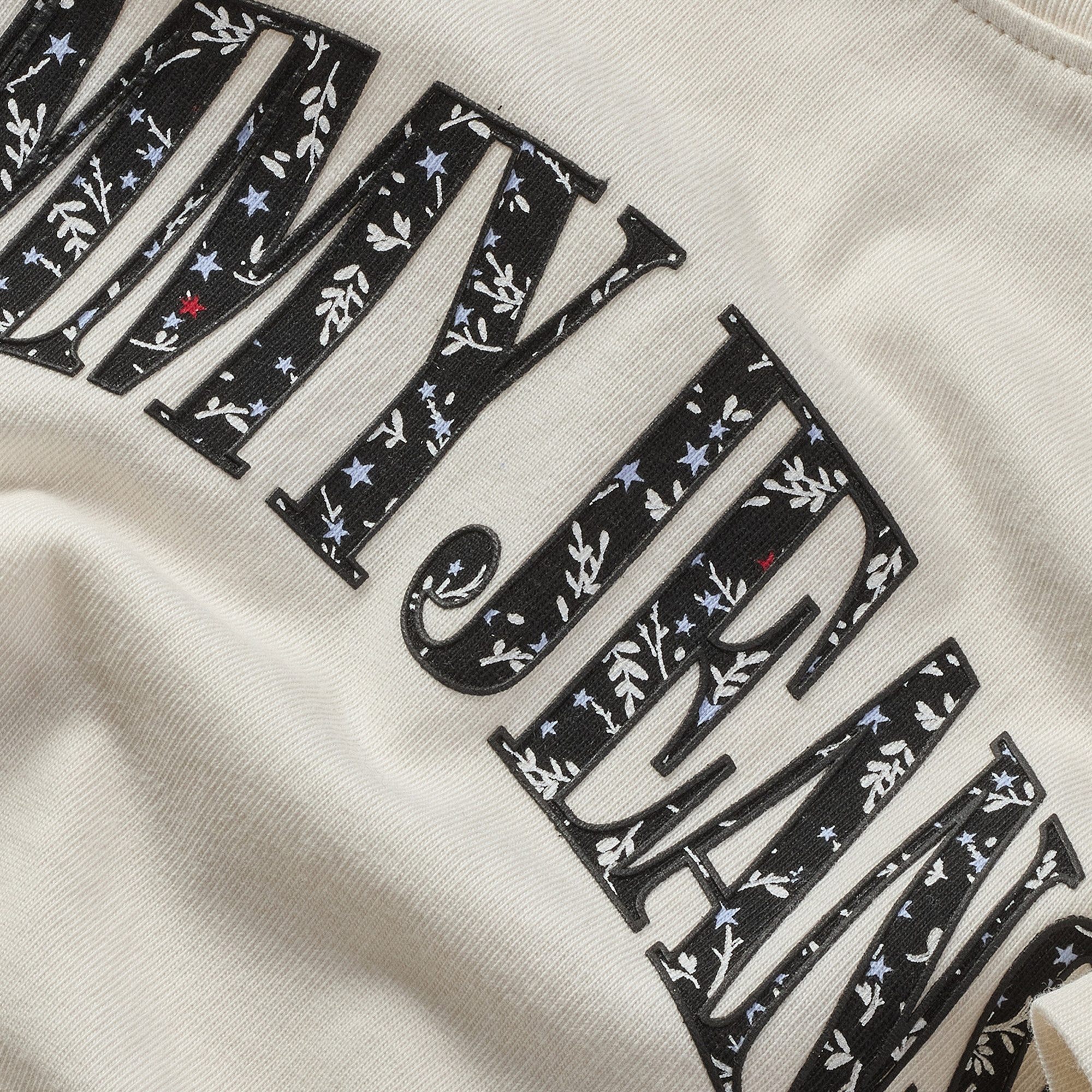 Tommy Jeans Reg Floral Varsity Kadın Beyaz T-Shirt