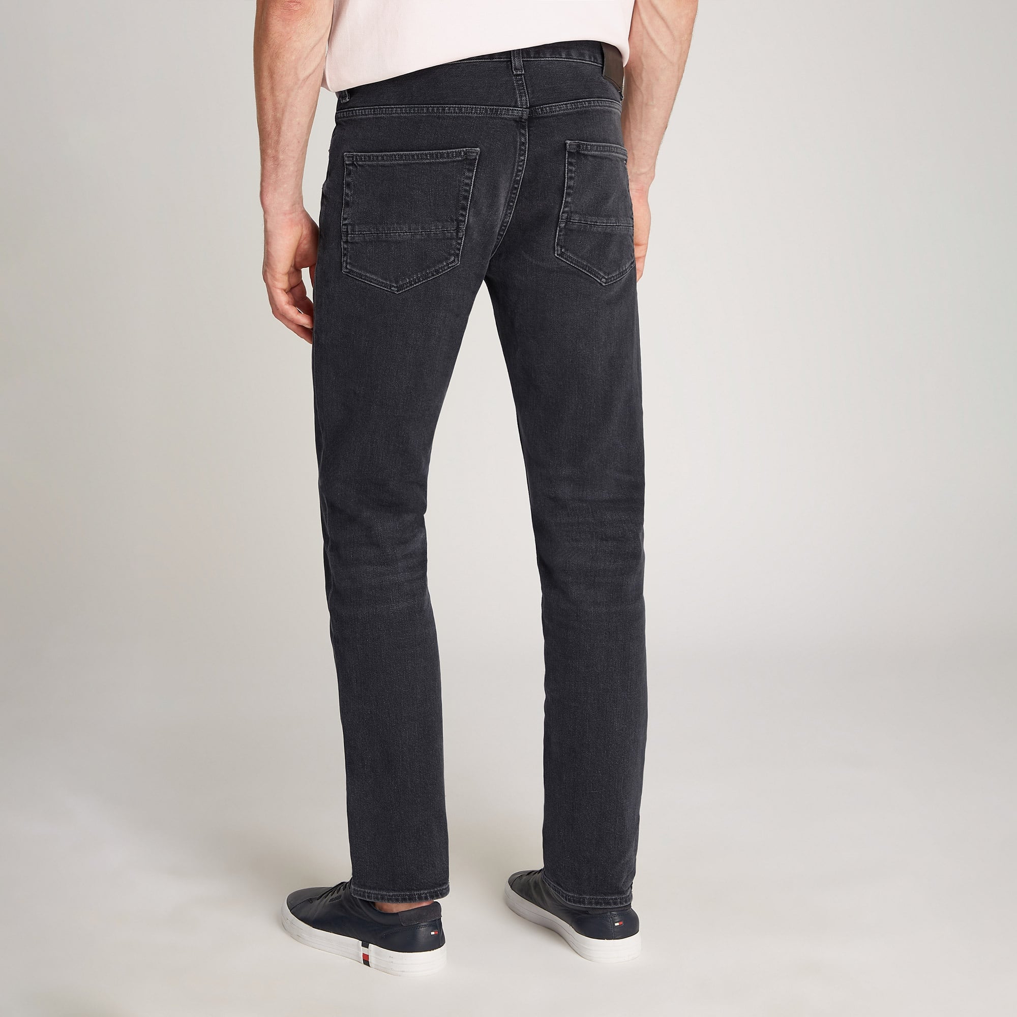 Tommy Hilfiger Straight Denton Str Clark Erkek Lacivert Jean