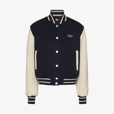  Tommy Jeans Wool Varsity Ext Kadın Lacivert Ceket
