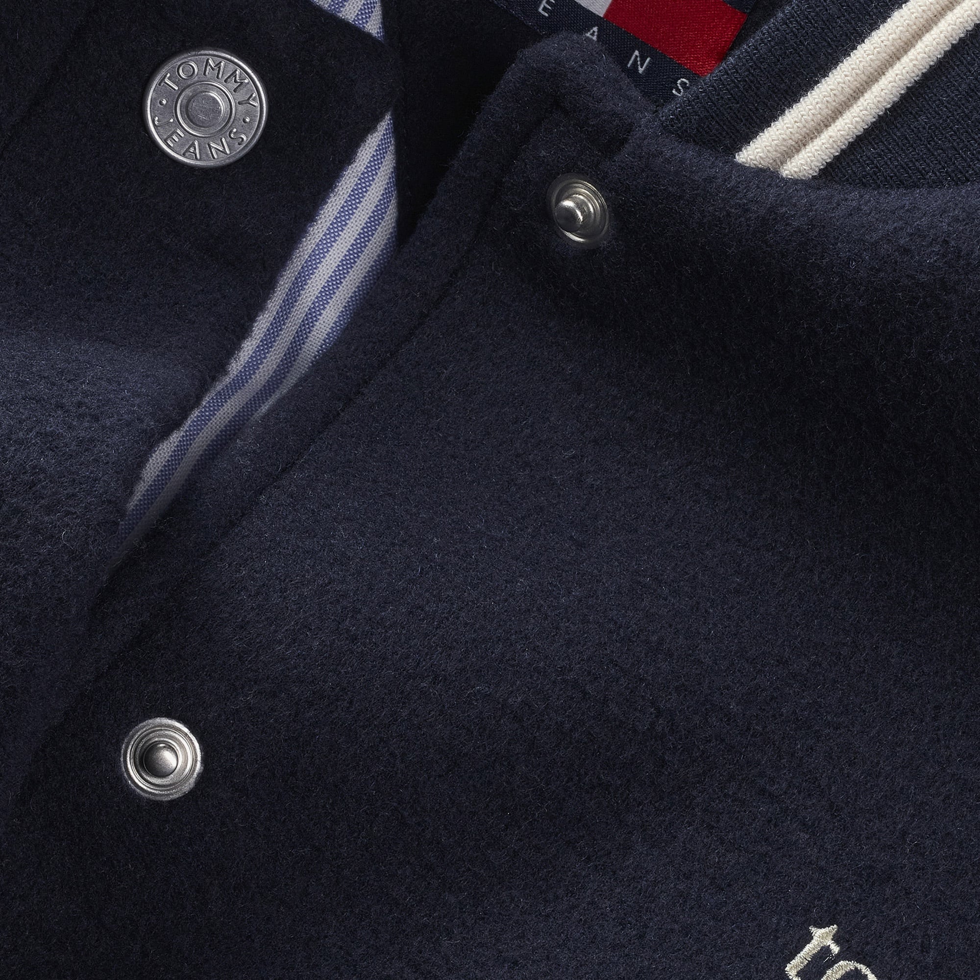 Tommy Hilfiger Tjw Wool Varsity Ext Kadın Mavi Ceket