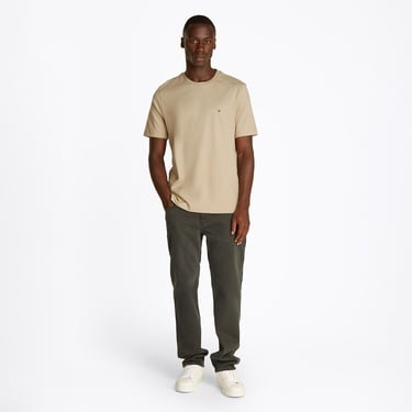  Tommy Hilfiger Erkek Bej T-Shirt