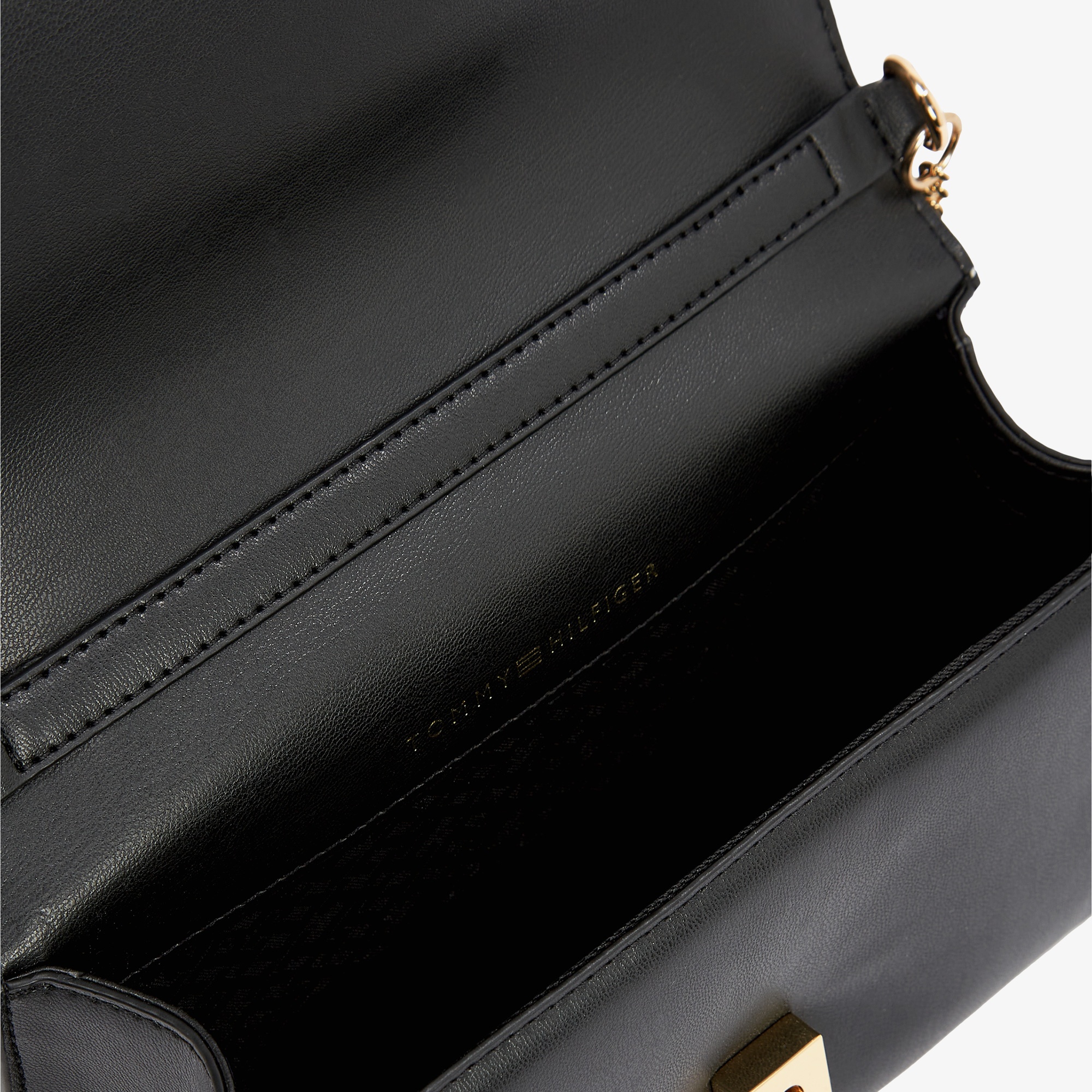 Tommy Hilfiger Eternity Chain Crossover Kadın Siyah El Çantası