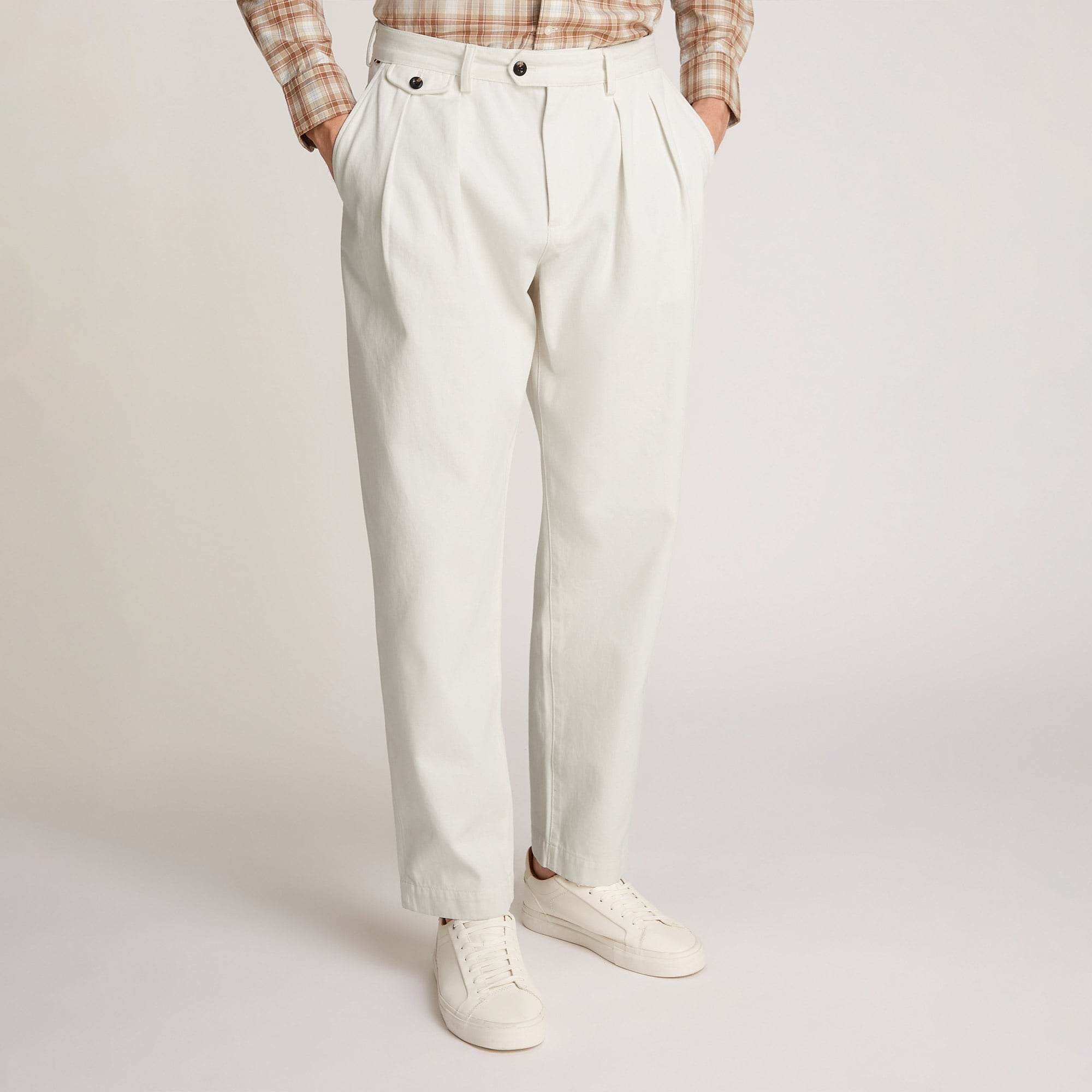 Tommy Hilfiger Greenwich 2Plt Classic Twill Erkek Beyaz Pantolon