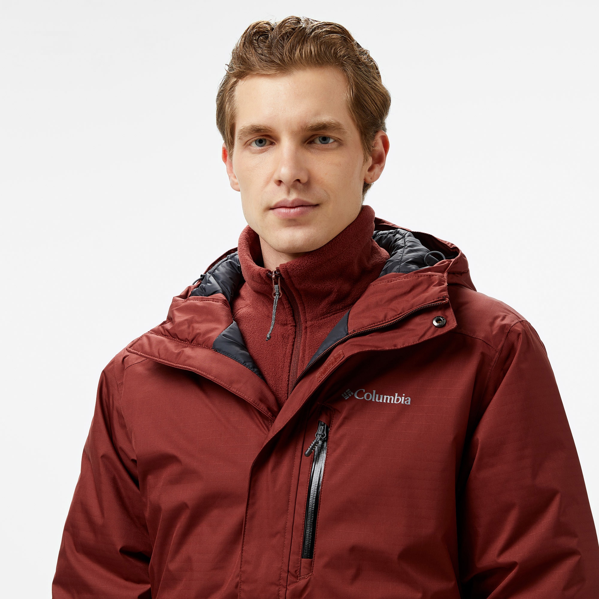 Columbia Oak Harbor II Insulated Erkek Kırmızı Mont