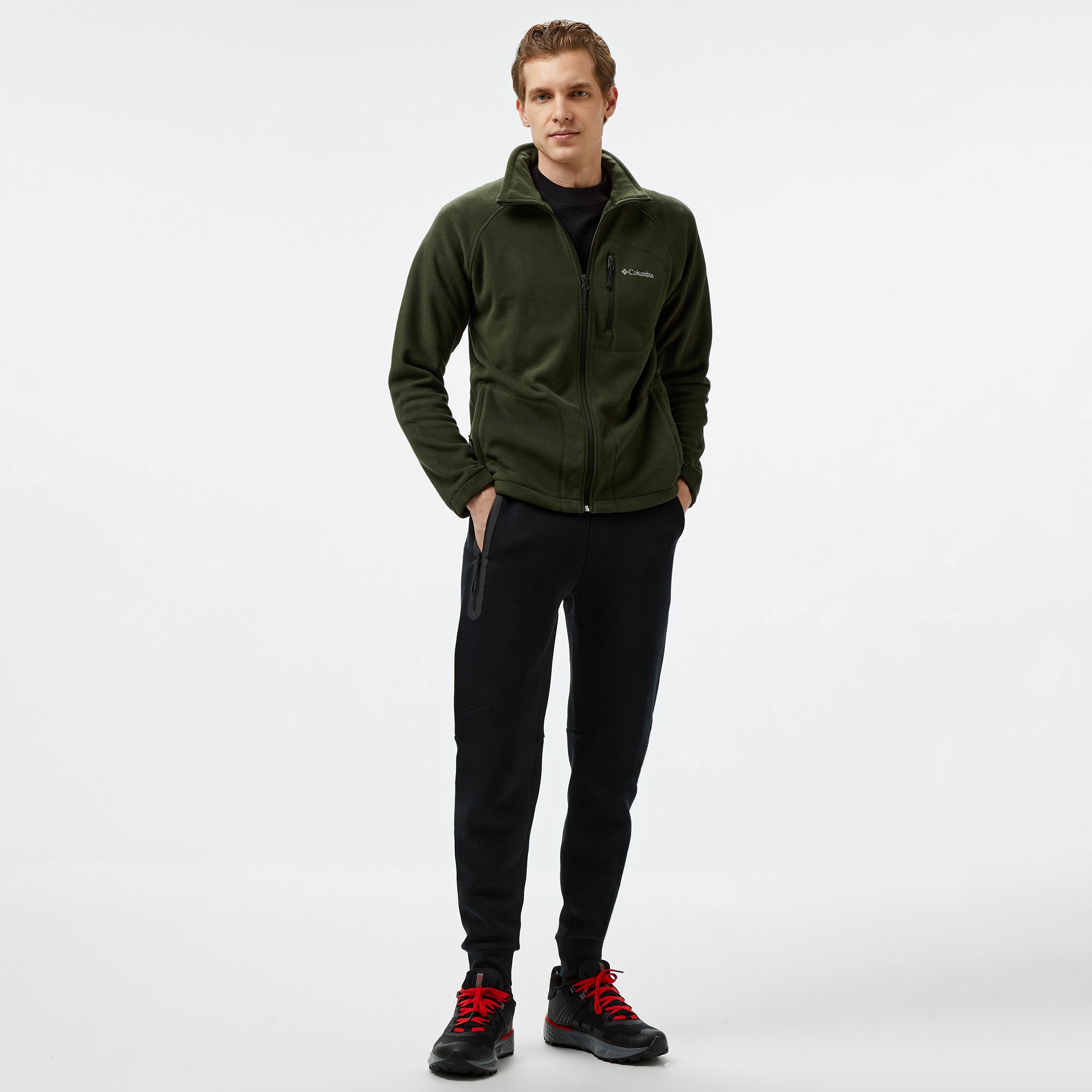 Columbia Fast Trek II Full Zip Fleece Erkek Yeşil Polar