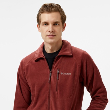  Columbia Fast Trek II Full Zip Fleece Erkek Kırmızı Polar