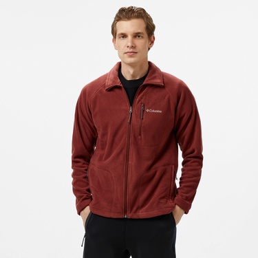  Columbia Fast Trek II Full Zip Fleece Erkek Kırmızı Polar