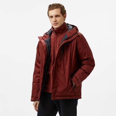  Columbia Oak Harbor II Insulated Erkek Kırmızı Mont