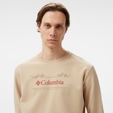  Columbia Csc Nature And Back Crew Erkek Kahverengi Sweatshirt