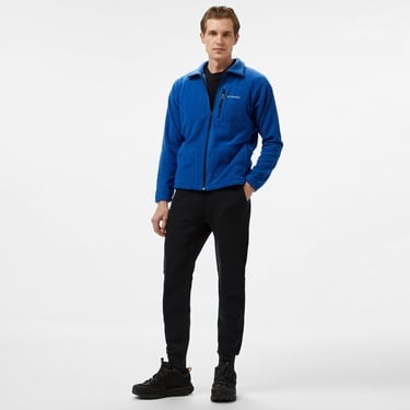  Columbia Fast Trek II Full Zip Fleece Erkek Mavi Polar Ceket