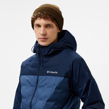  Columbia Grand Trek III Down Hooded Erkek Mavi Mont