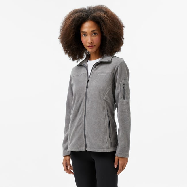  Columbia Fast Trek II Kadın Gri Fermuarlı Polar