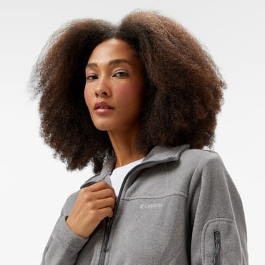  Columbia Fast Trek II Kadın Gri Fermuarlı Polar