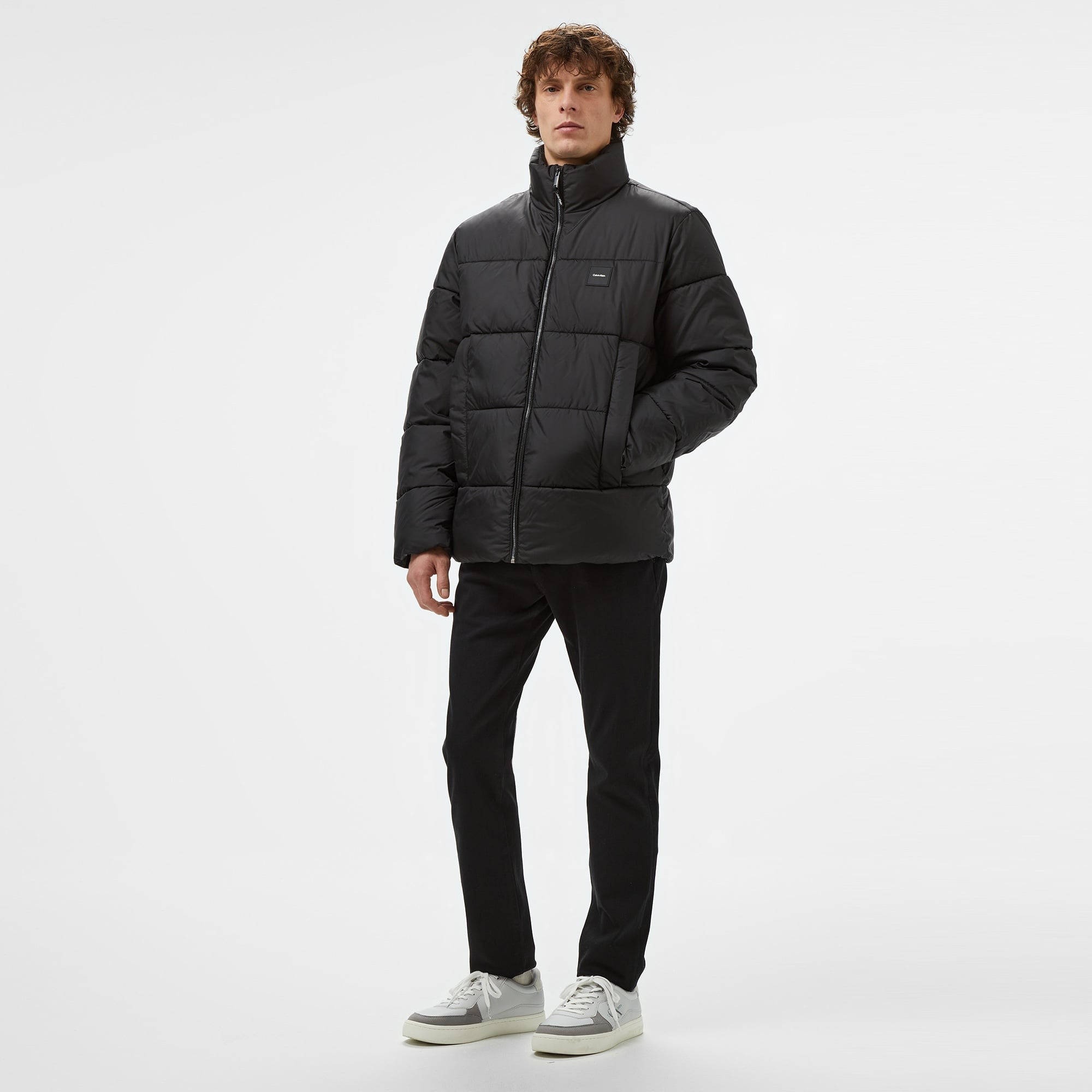 Calvin Klein Quilt Puffer Erkek Siyah Ceket