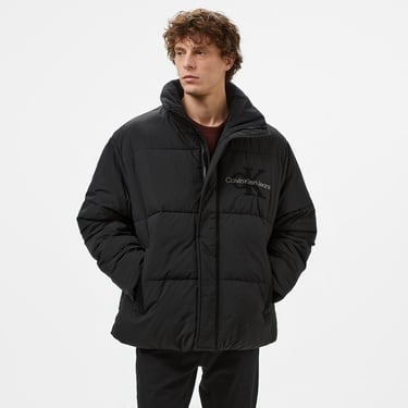  Calvin Klein Jeans Chenille Puffer Erkek Siyah Ceket