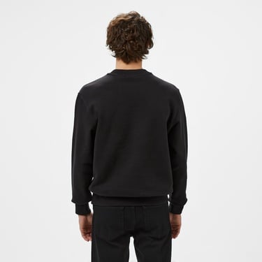 Calvin Klein Jeans Chenılle Monologo Crew Neck Erkek Siyah Sweatshirt