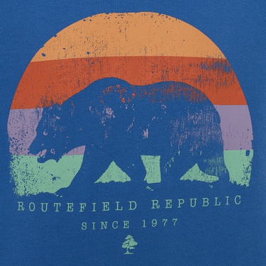  Routefield Homer Unisex Çocuk Mavi Sweatshirt