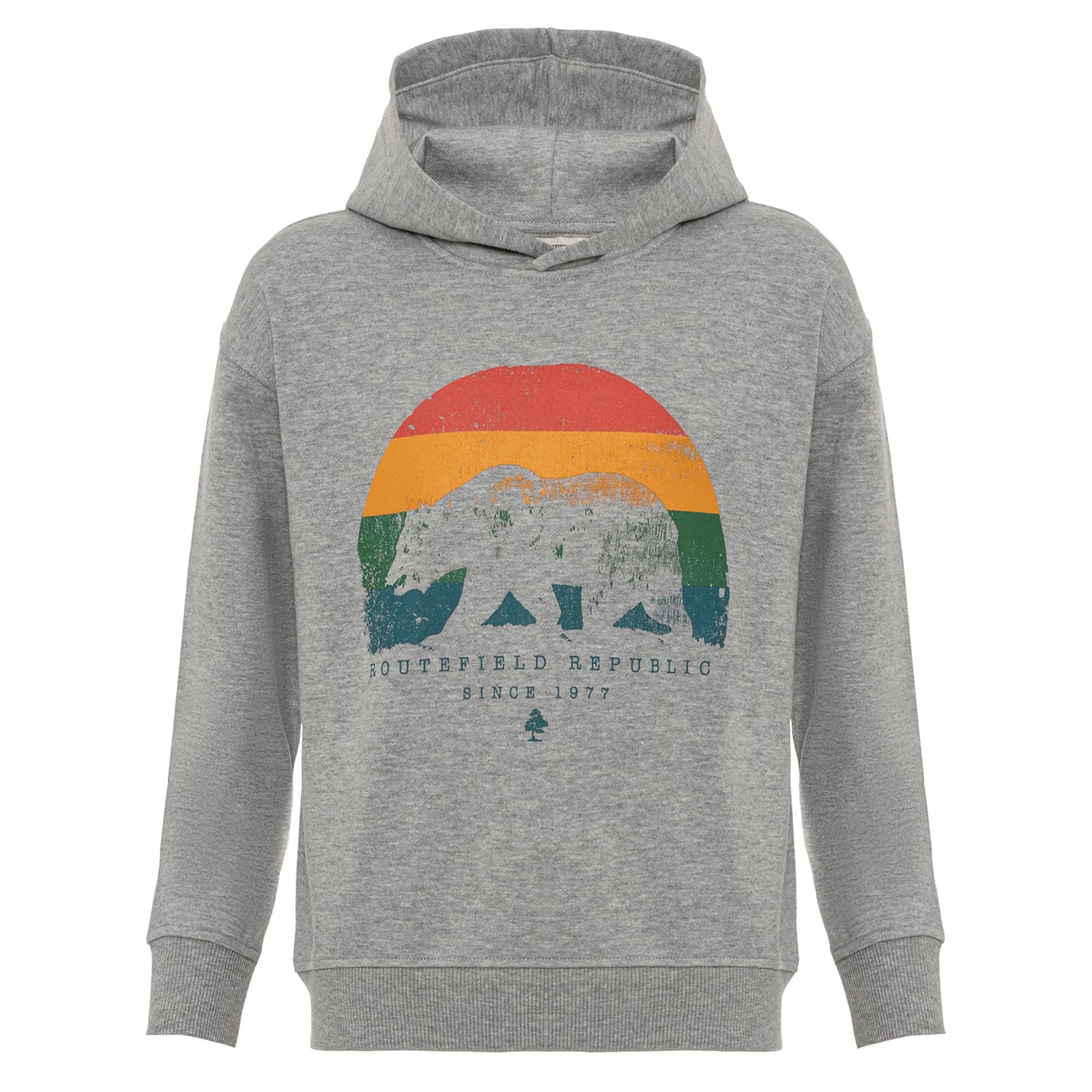  Routefield Homer Unisex Çocuk Gri Sweatshirt