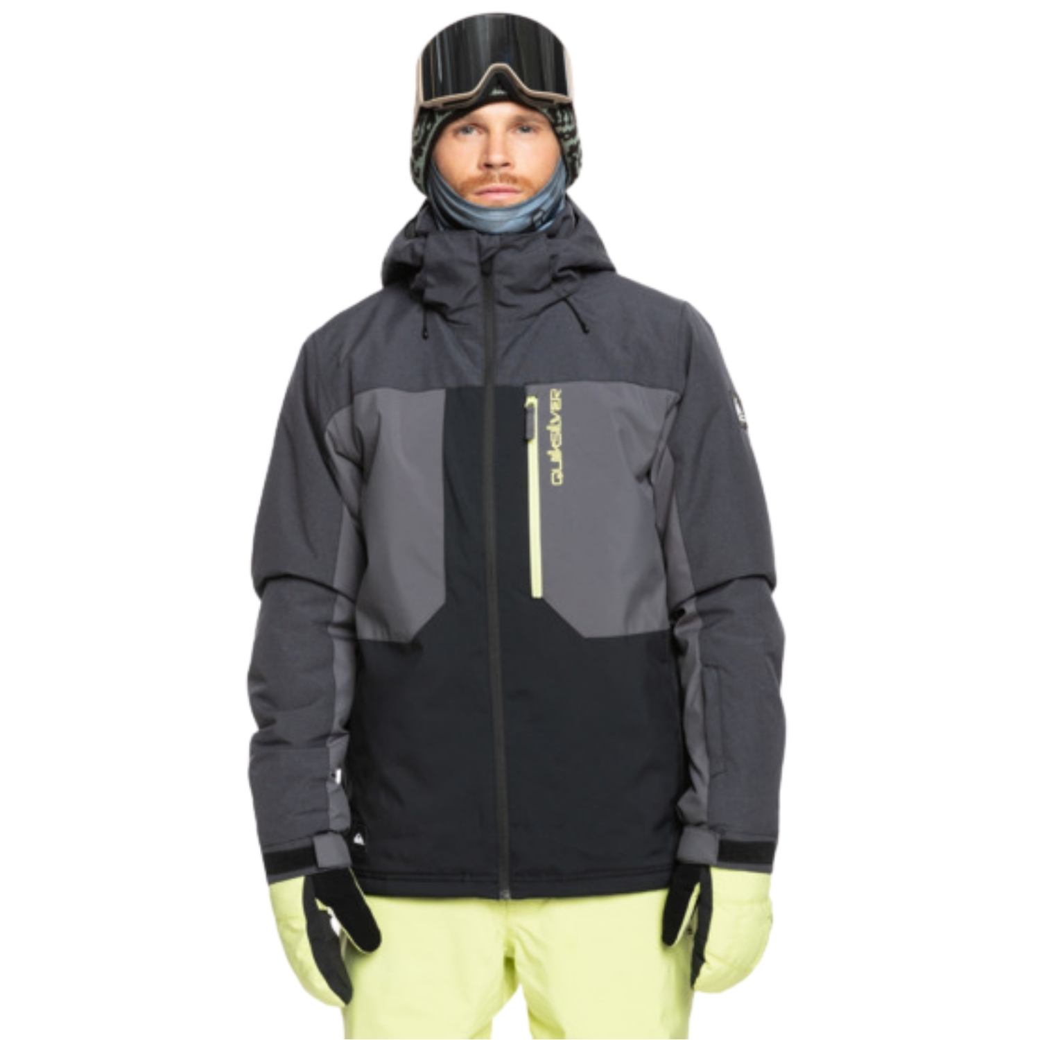  Quiksilver Dawson Erkek Siyah Snowboard Ceketi