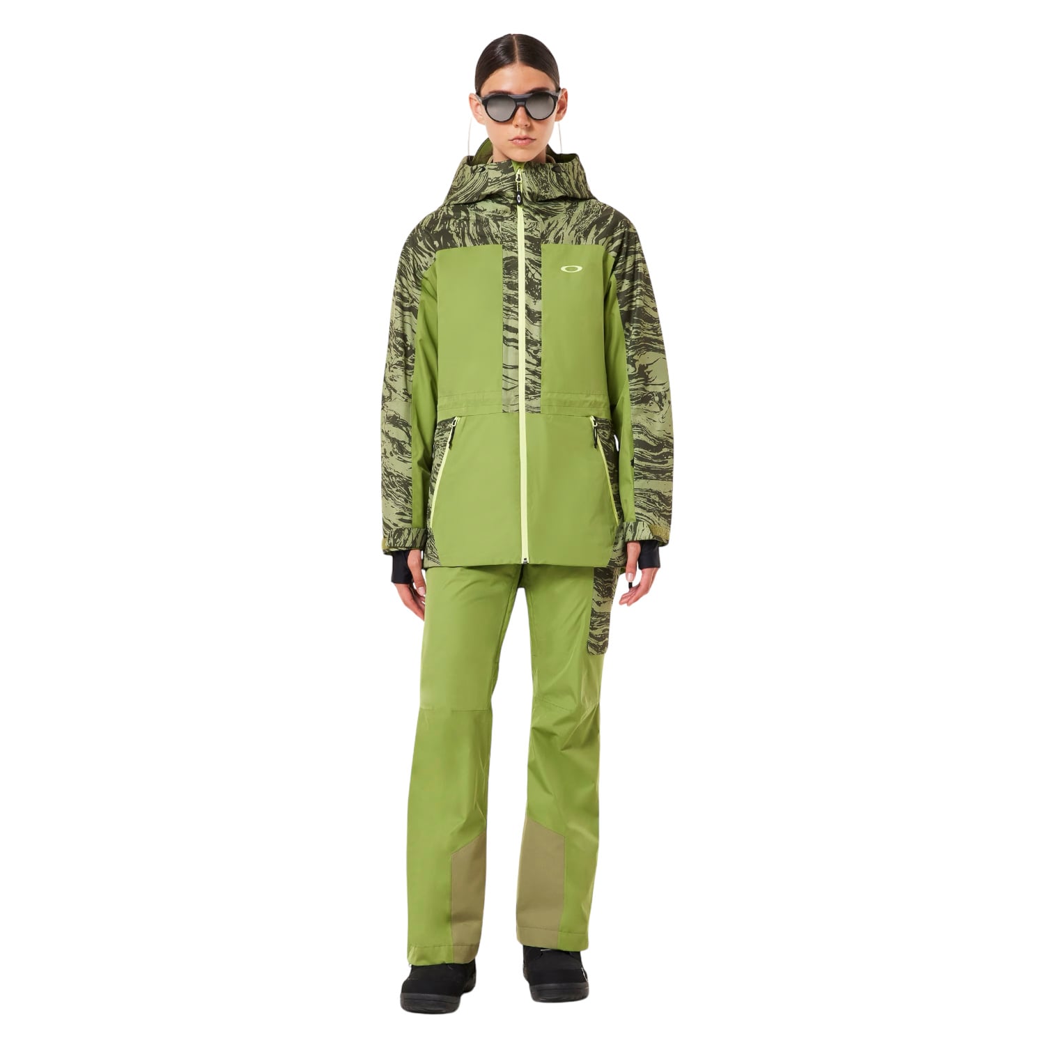  Oakley Tc Juno Reduct Shell 2.0 Kadın Yeşil Snowboard Ceketi