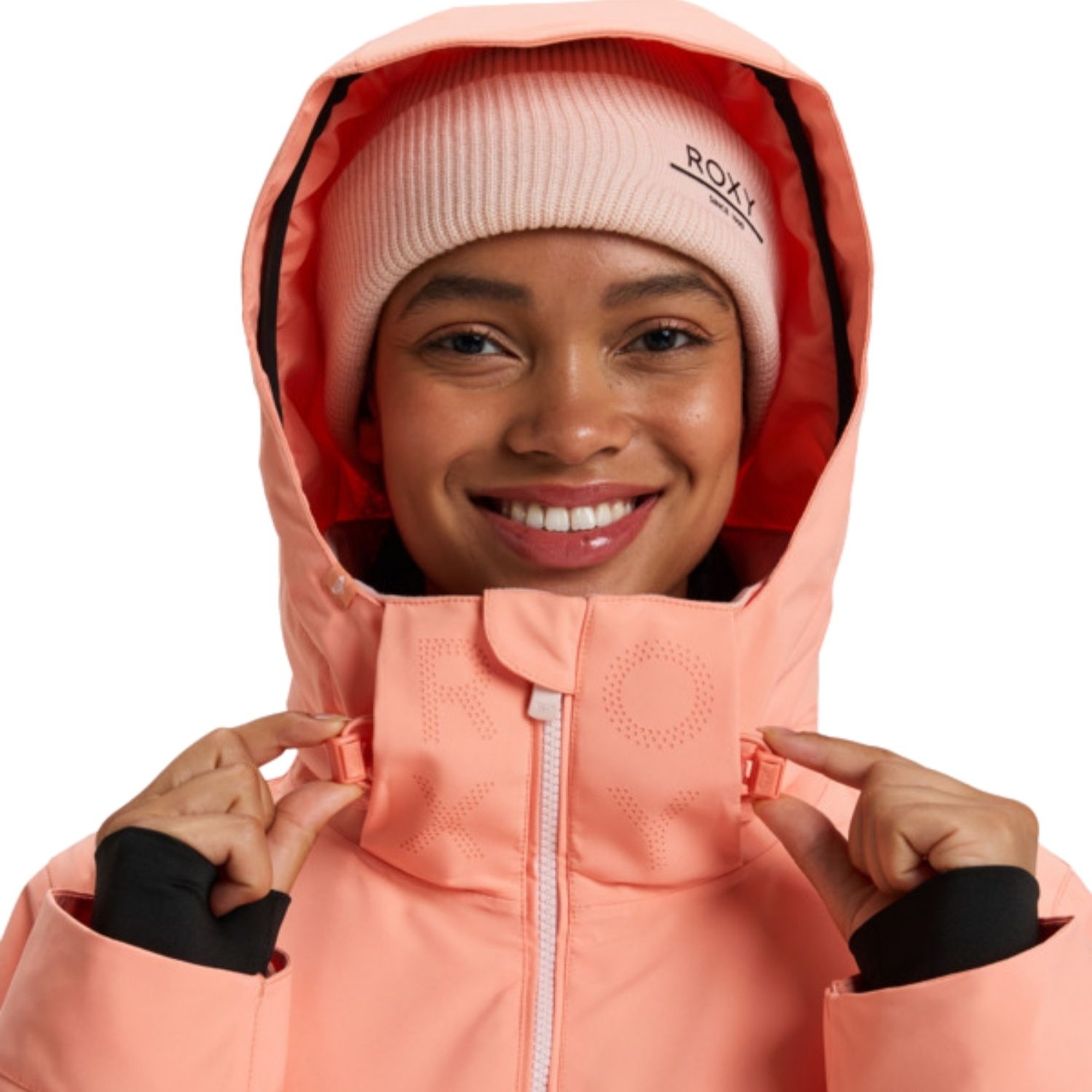 Roxy Free Jet Block Kadın Pembe Snowboard Ceketi