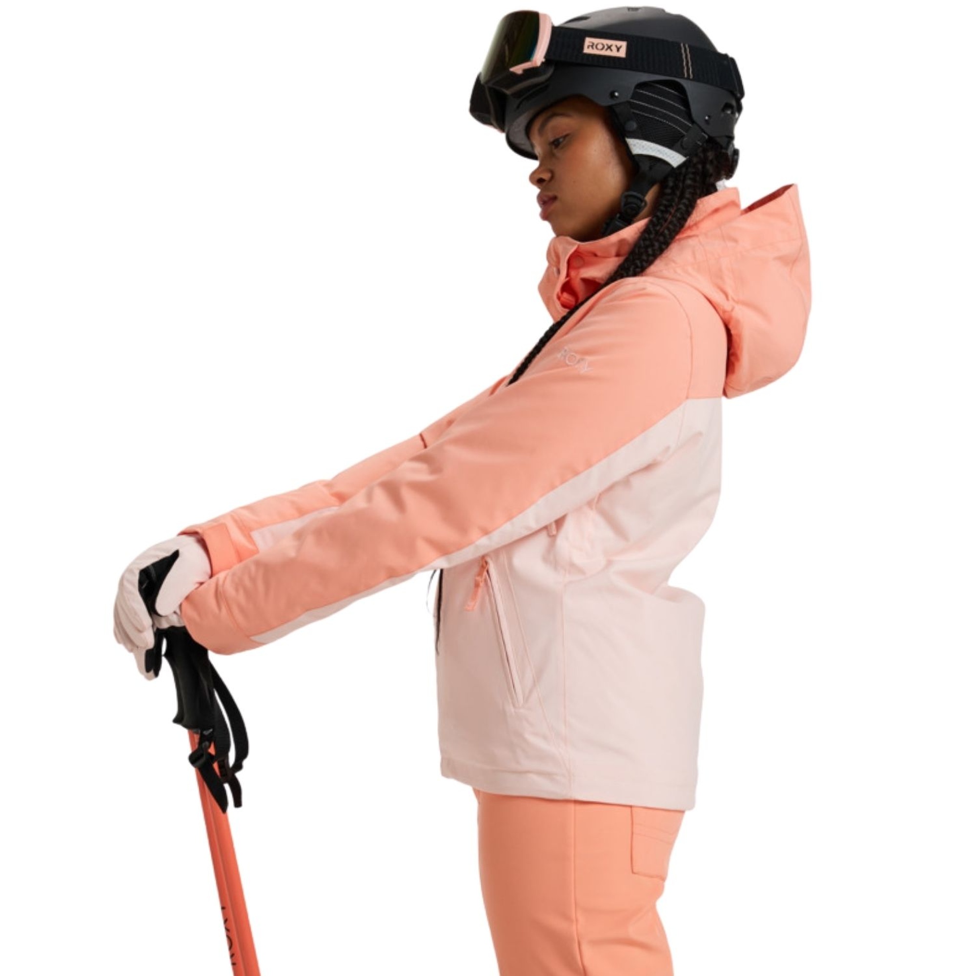 Roxy Free Jet Block Kadın Pembe Snowboard Ceketi