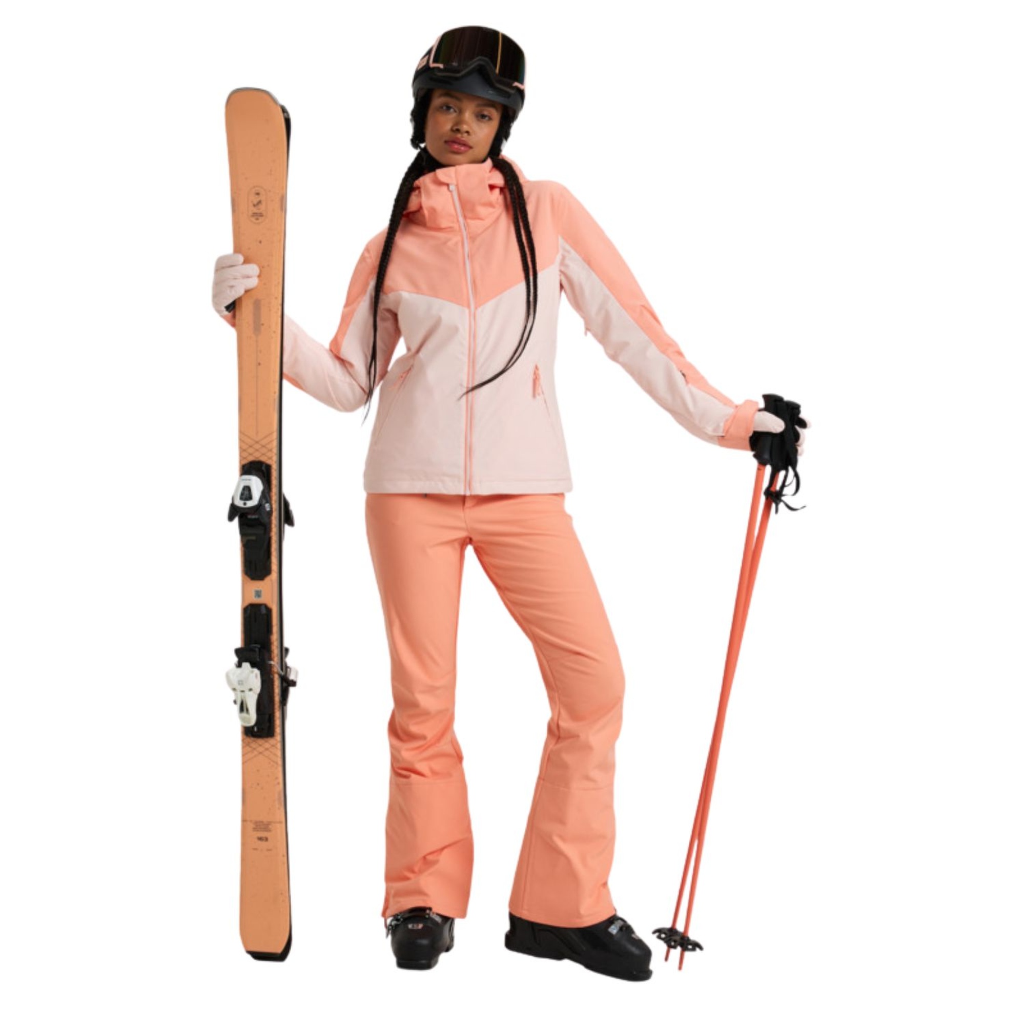 Roxy Free Jet Block Kadın Pembe Snowboard Ceketi