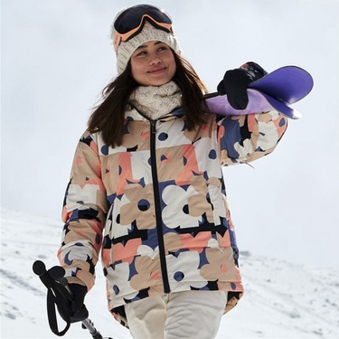  Roxy Alofted Puffy Jk Kadın Snowboard Ceketi