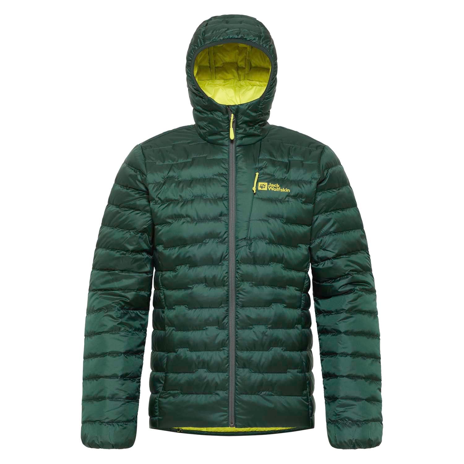  Jack Wolfskin Passamani Down Hoody Erkek Yeşil Outdoor Ceketi