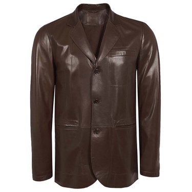  Kahve Anatole Erkek Deri Ceket