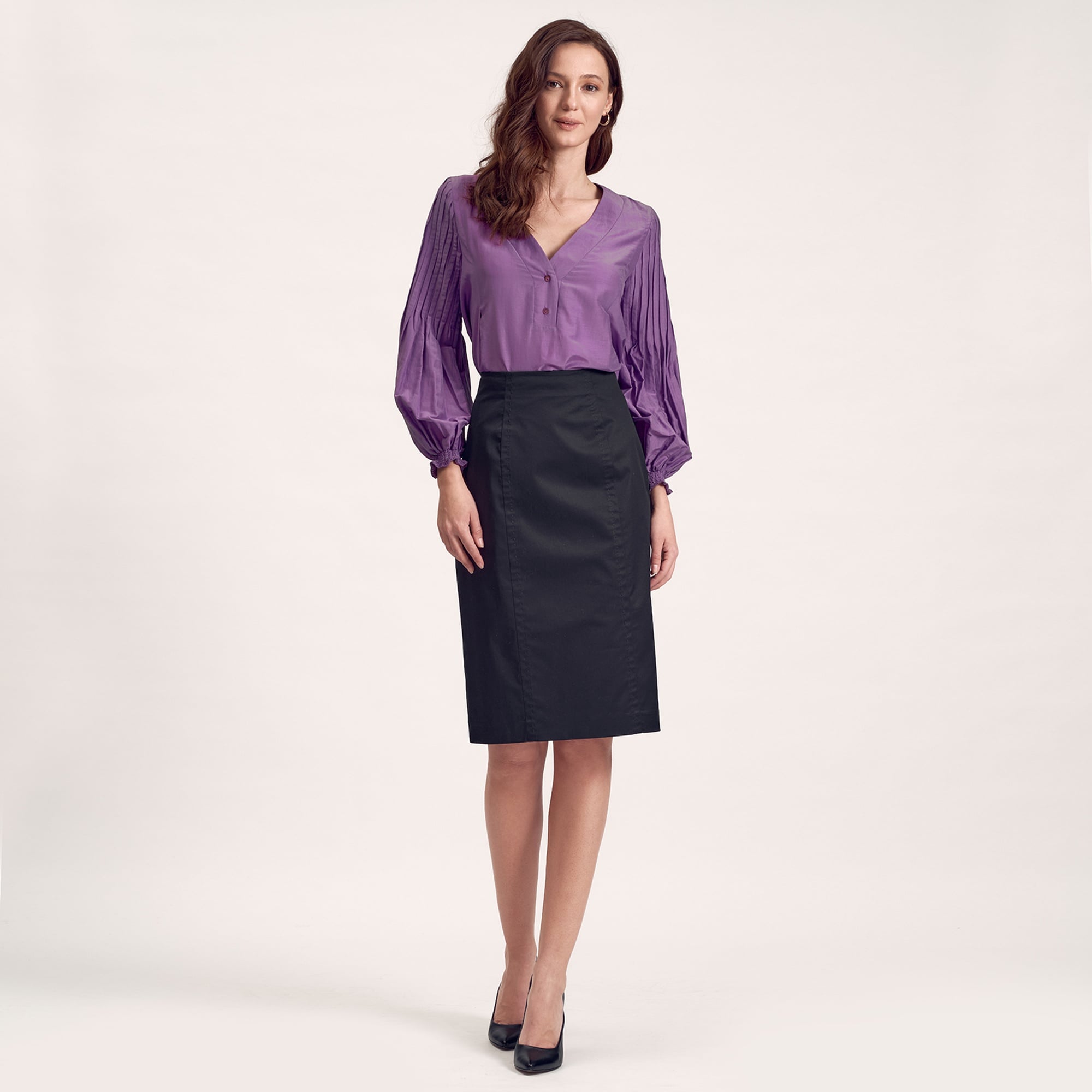 Siyah Kadın Kalem Etek