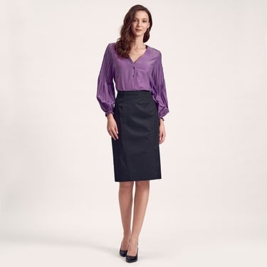  Siyah Kadın Kalem Etek