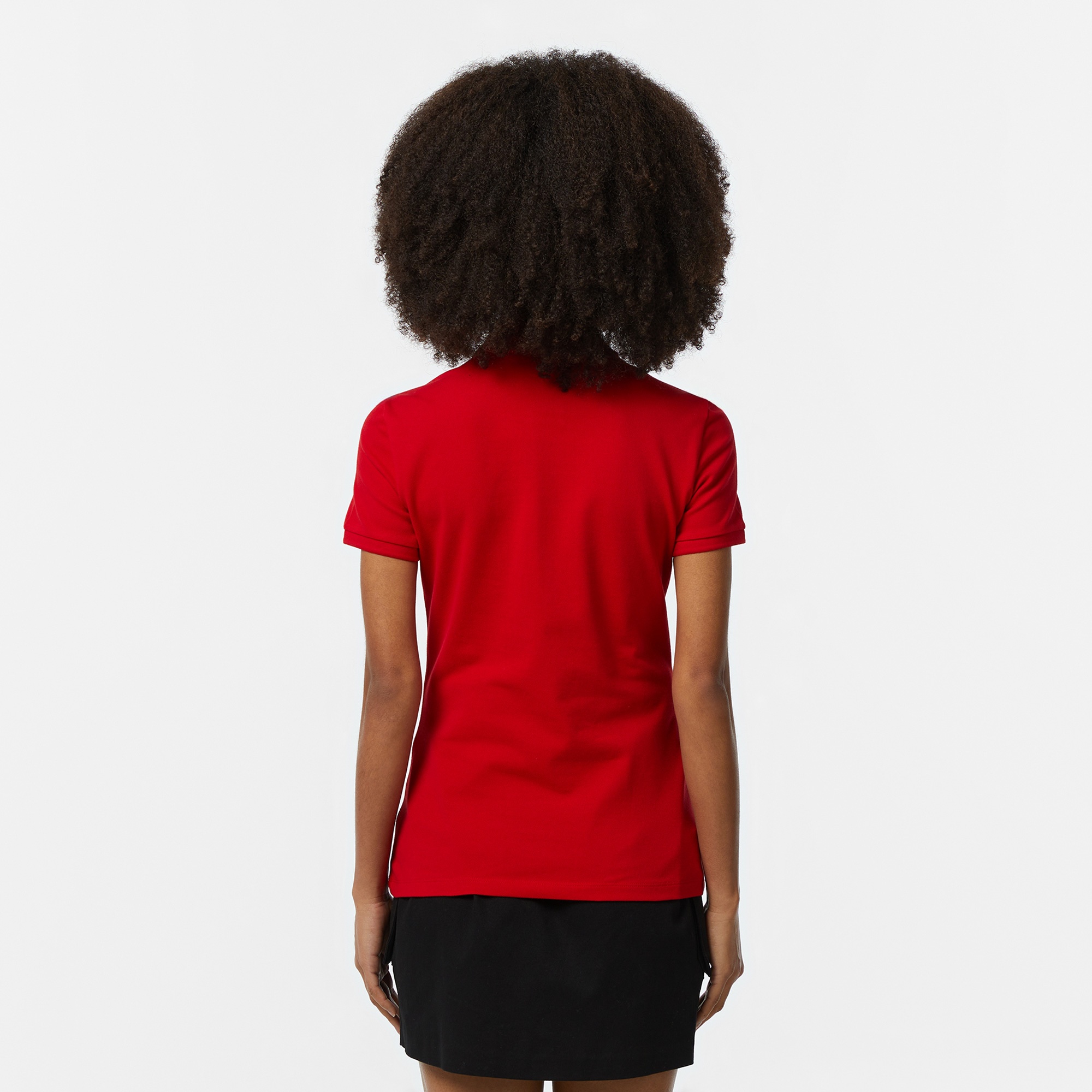 Lacoste Kadın Slim Fit Kırmızı Polo