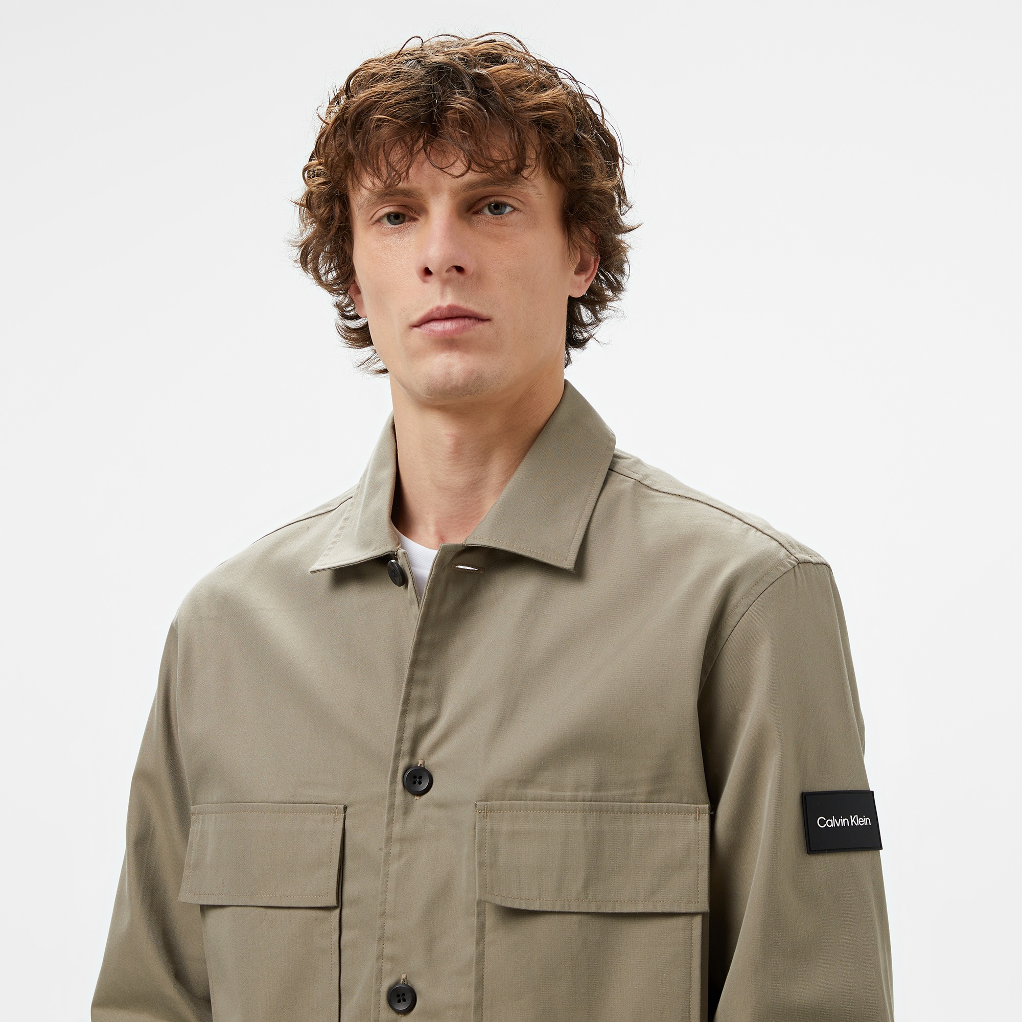 Calvin Klein Erkek Kahverengi Gömlek
