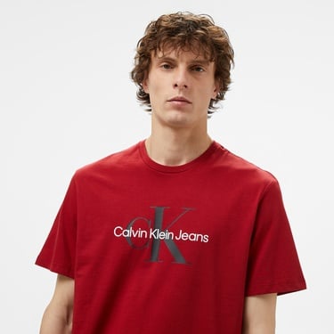  Calvin Klein Jeans Hero Monogram 30s Eu Opt Erkek Kırmızı T-Shirt