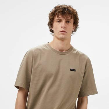  Calvin Klein Cotton Comfort Fit Erkek Bej T-Shirt