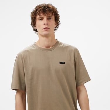 Calvin Klein Cotton Comfort Fit Erkek Bej T-Shirt