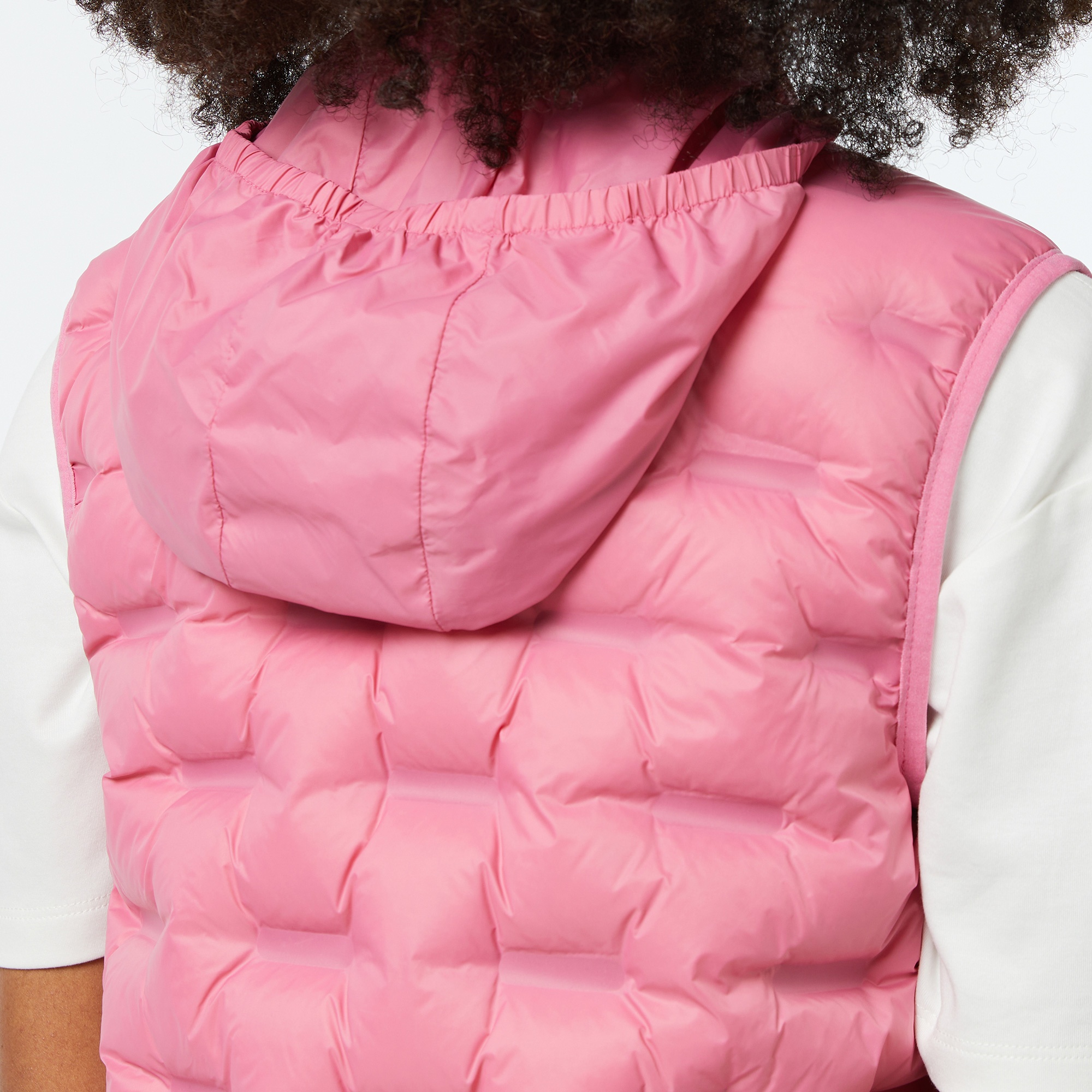 Lacoste Kadın Kapitone Regular Fit Kapüşonlu Pembe Yelek