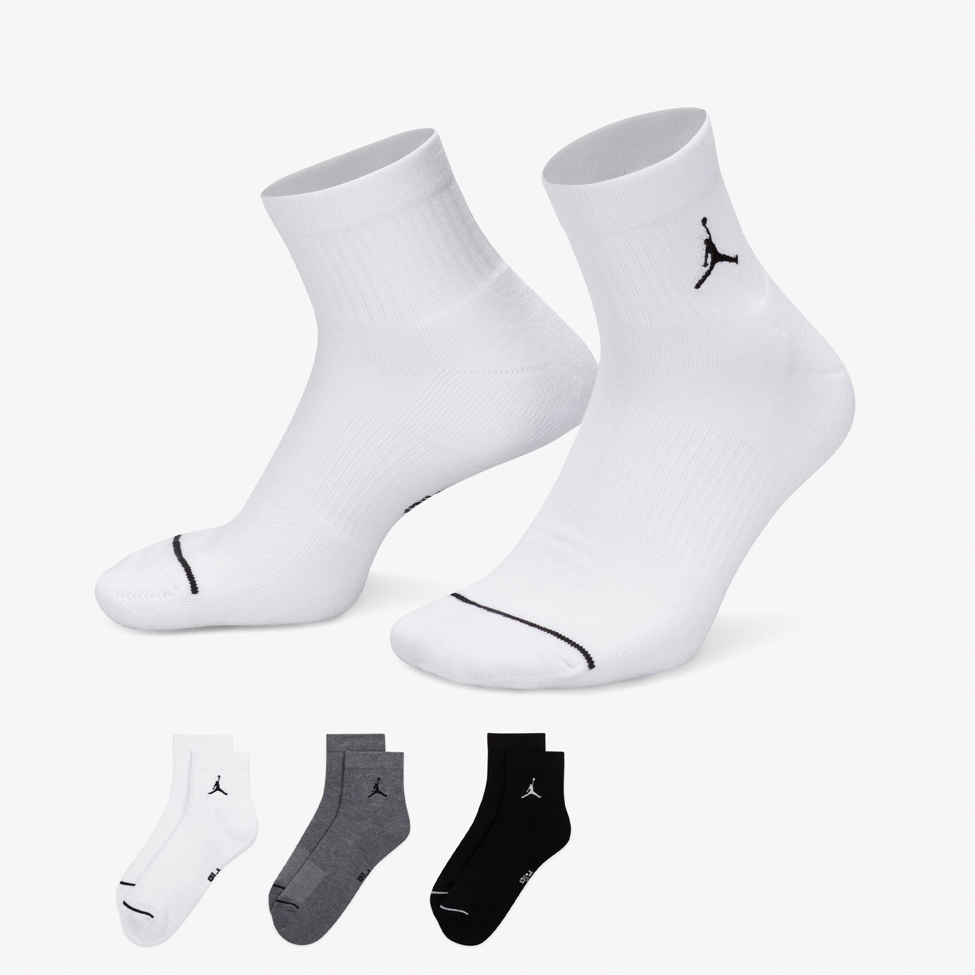 Jordan Cush Poly 3' lü Unisex Renkli Çorap